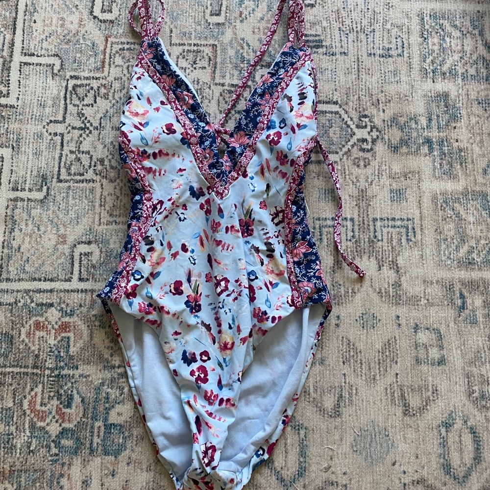 Lucky brand open back one piece
